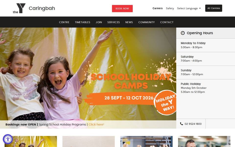 The Y Caringbah website