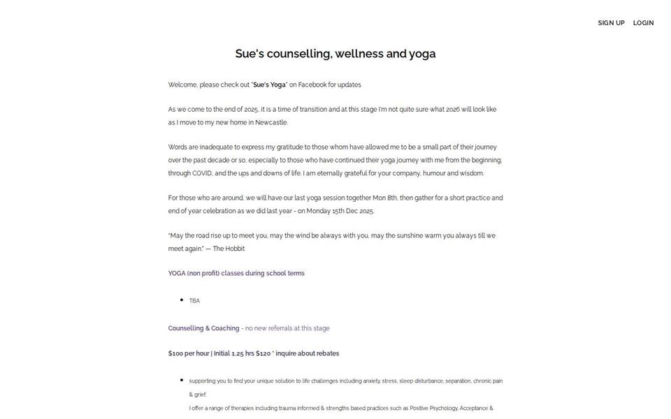 Body Mind Soul Wellness and Yoga Centre website