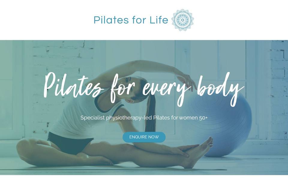 Pilates for Life website