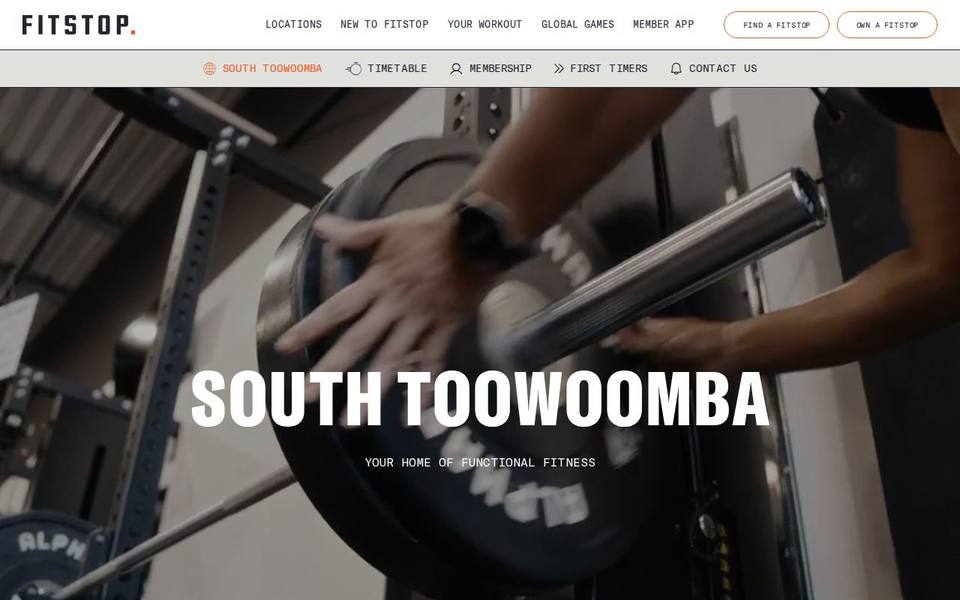 Fitstop South Toowoomba website