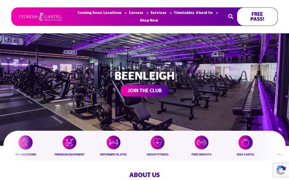 Fitness Cartel Health Clubs Beenleigh website