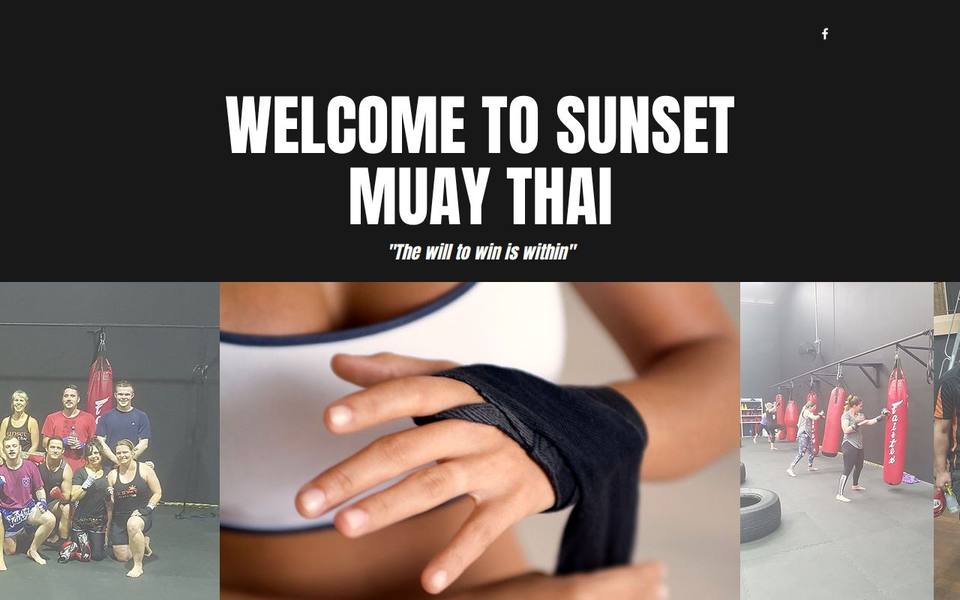Sunset Muay Thai website