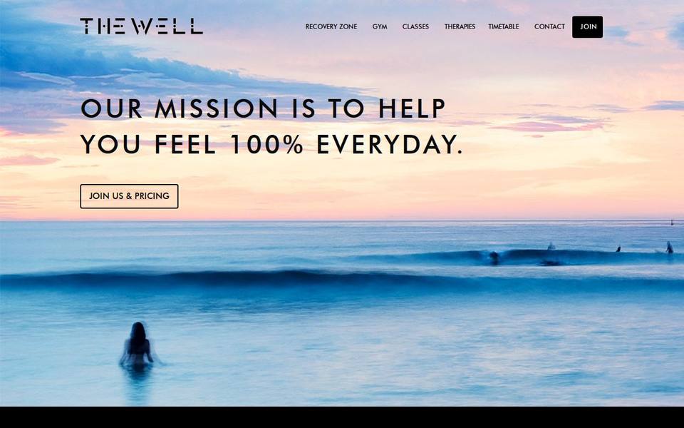 The Well website