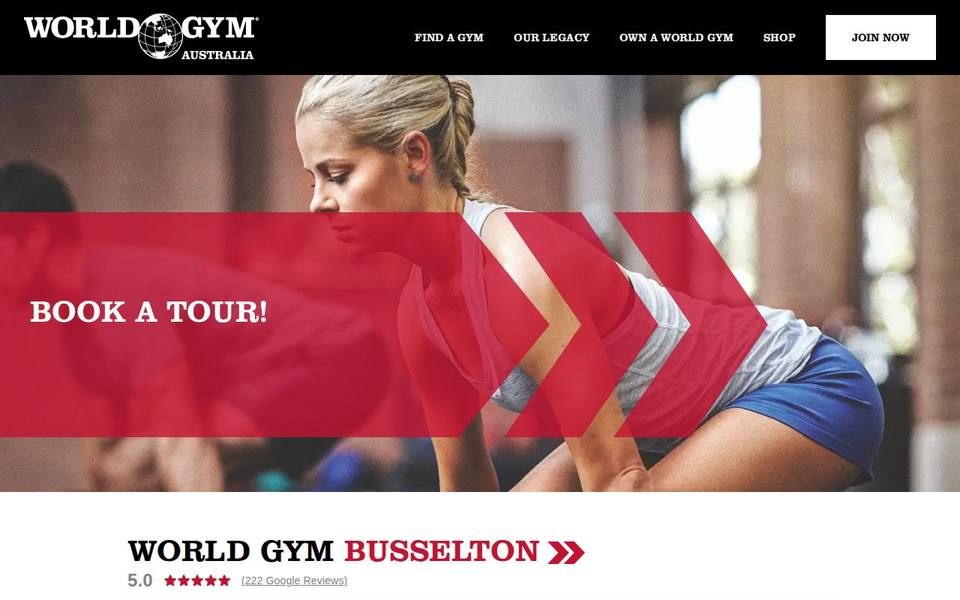 World Gym Busselton website