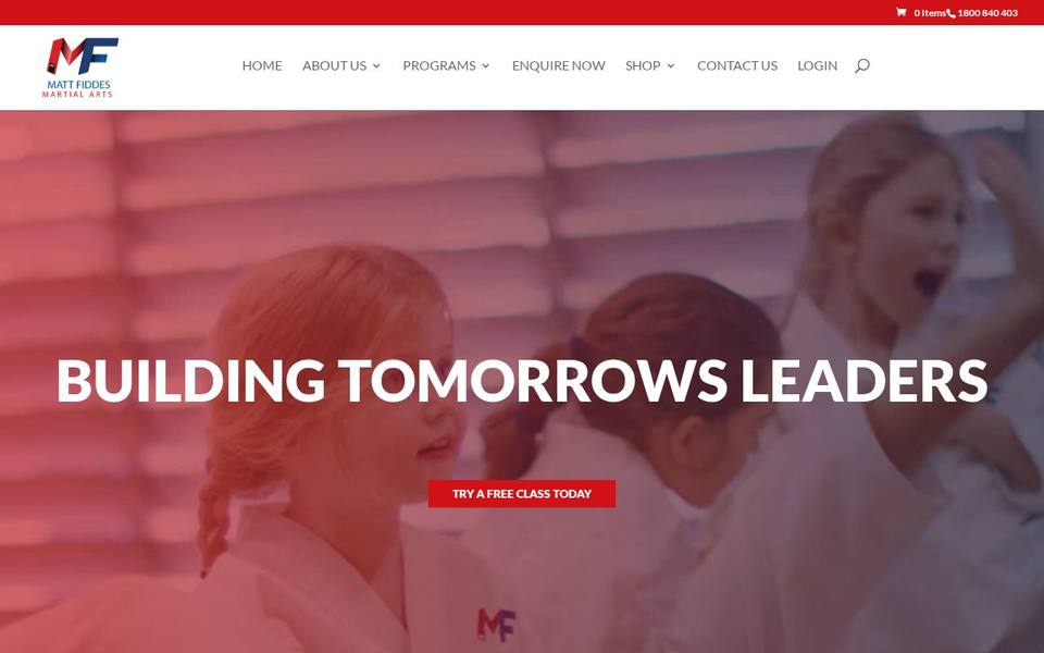 Matt Fiddes Martial Arts North Brisbane & Moreton website