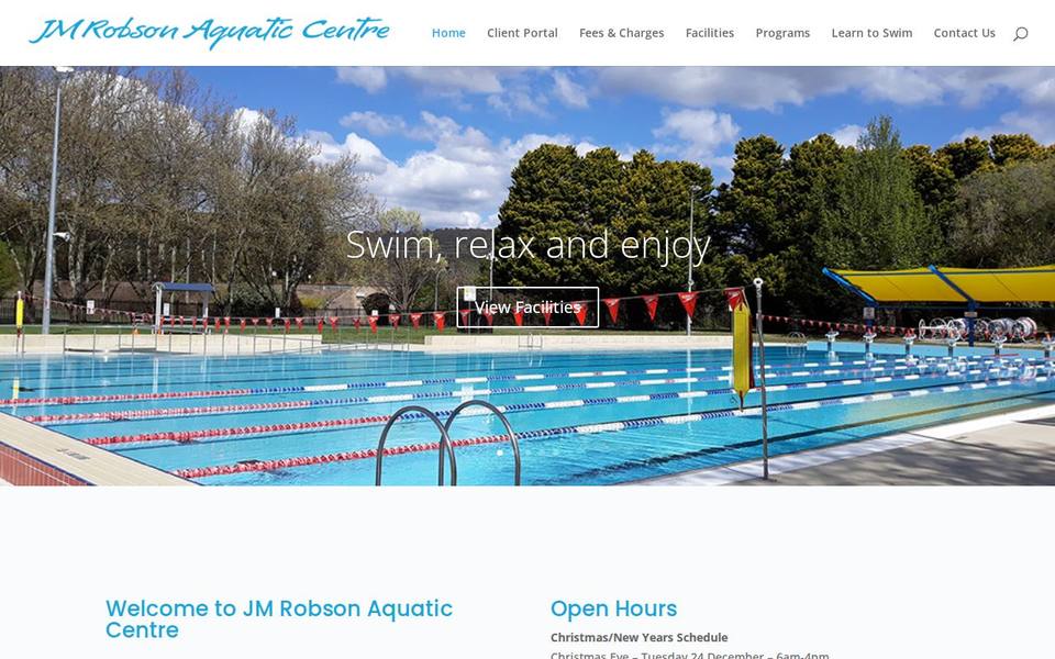 JM Robson Aquatic Centre website