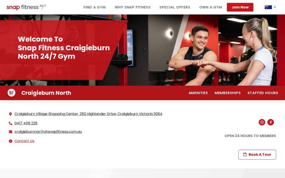Snap Fitness Craigieburn North website