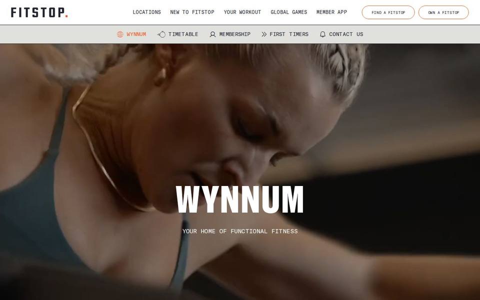 Fitstop Wynnum website