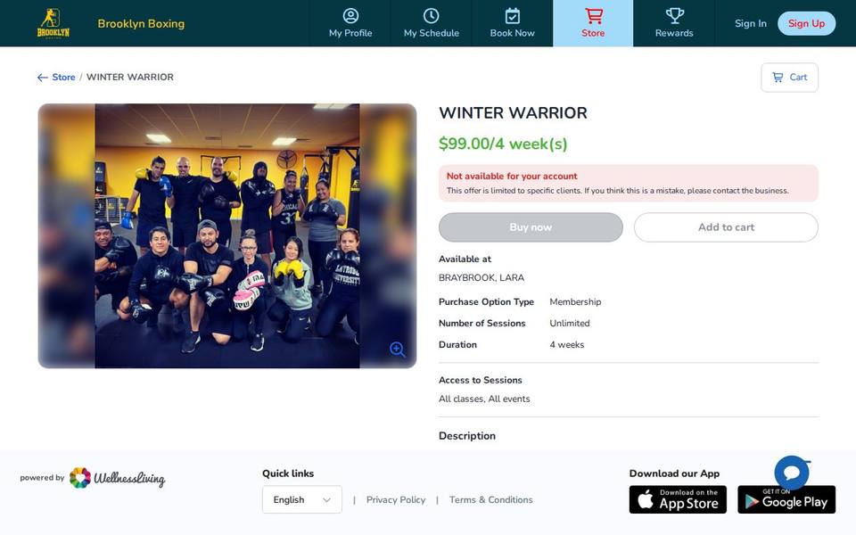 Brooklyn Boxing Braybrook website