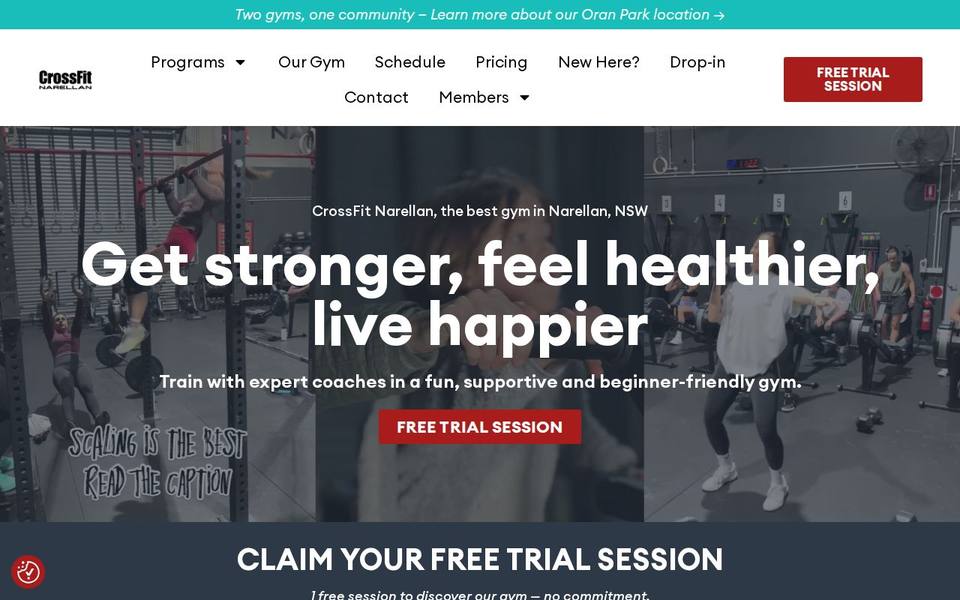 CrossFit Narellan website