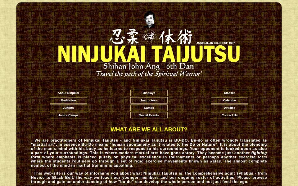 Ninjukai TaiJutsu website