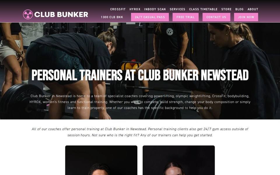 Club Bunker website
