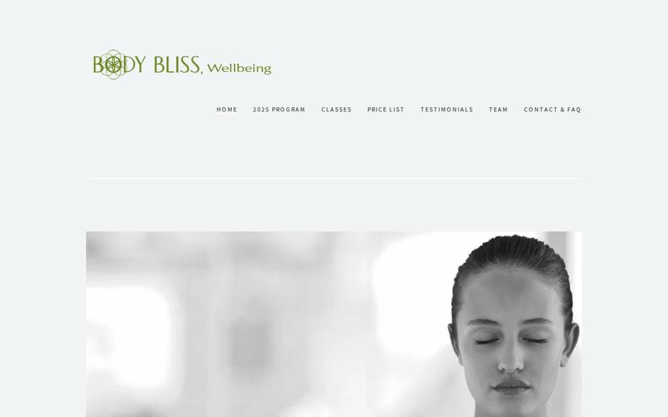 Body Bliss Wellbeing website