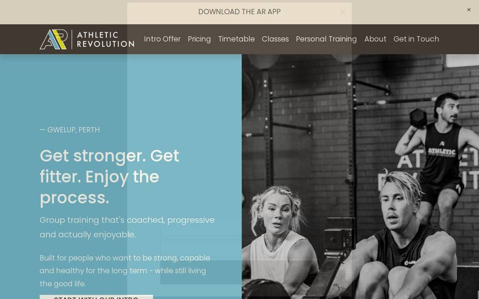 Athletic Revolution website