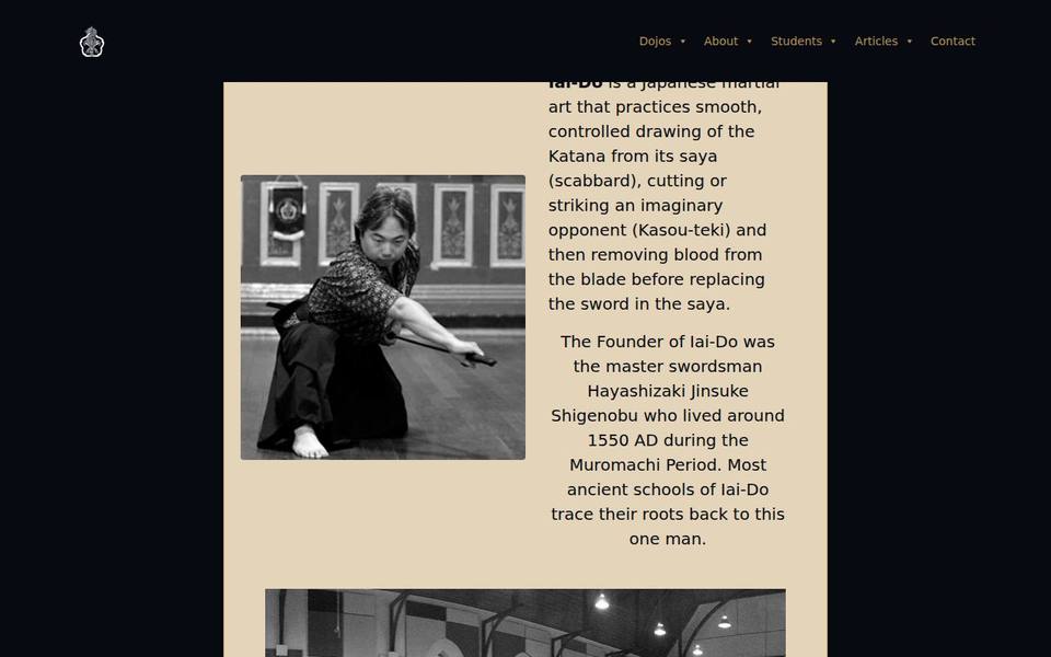 Hokushin Shinoh Ryu of Australia website