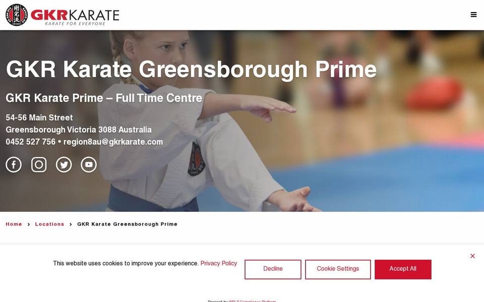 GKR Karate website