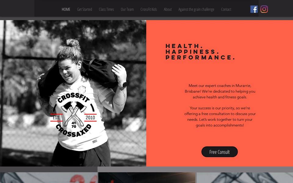 CrossFit CrossAxed website