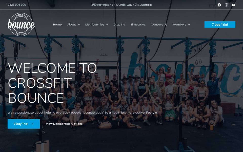 CrossFit Bounce website
