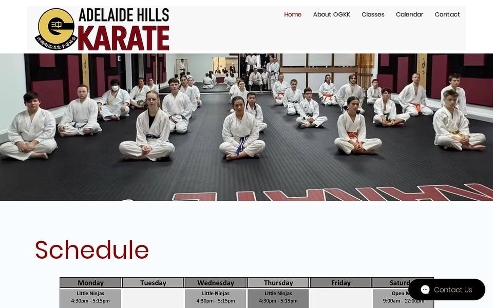 Adelaide Hills Karate website