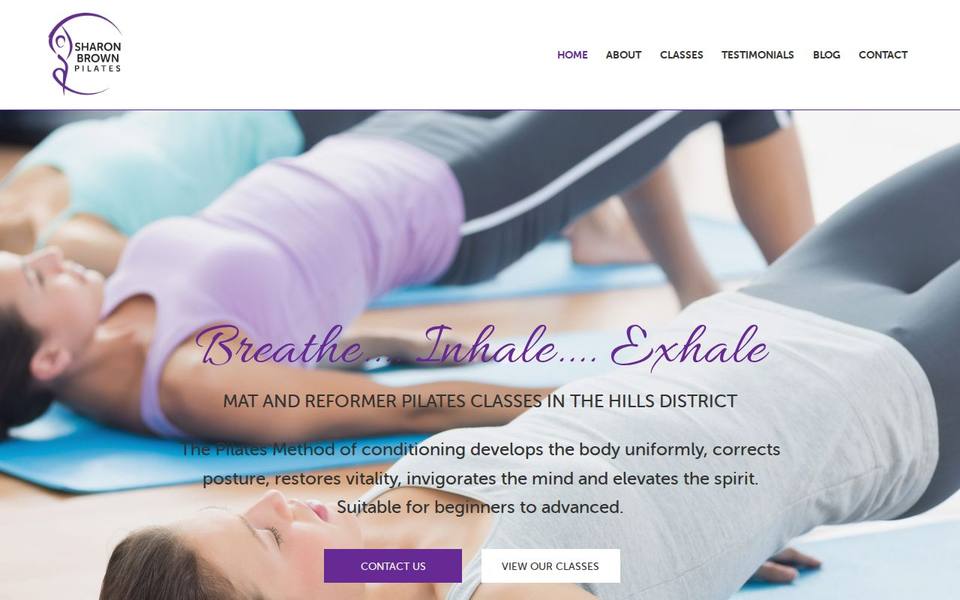 Sharon Brown Pilates website