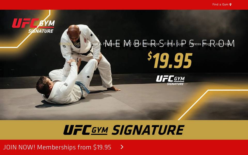 UFC GYM Signature website