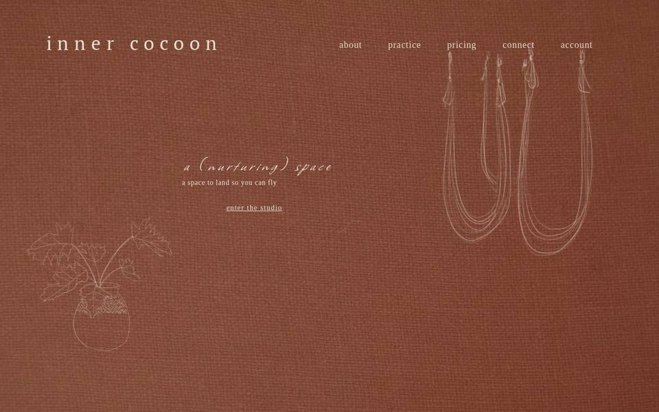 Inner Cocoon Yoga and Aerial website