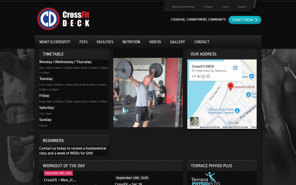 CrossFit DECK website