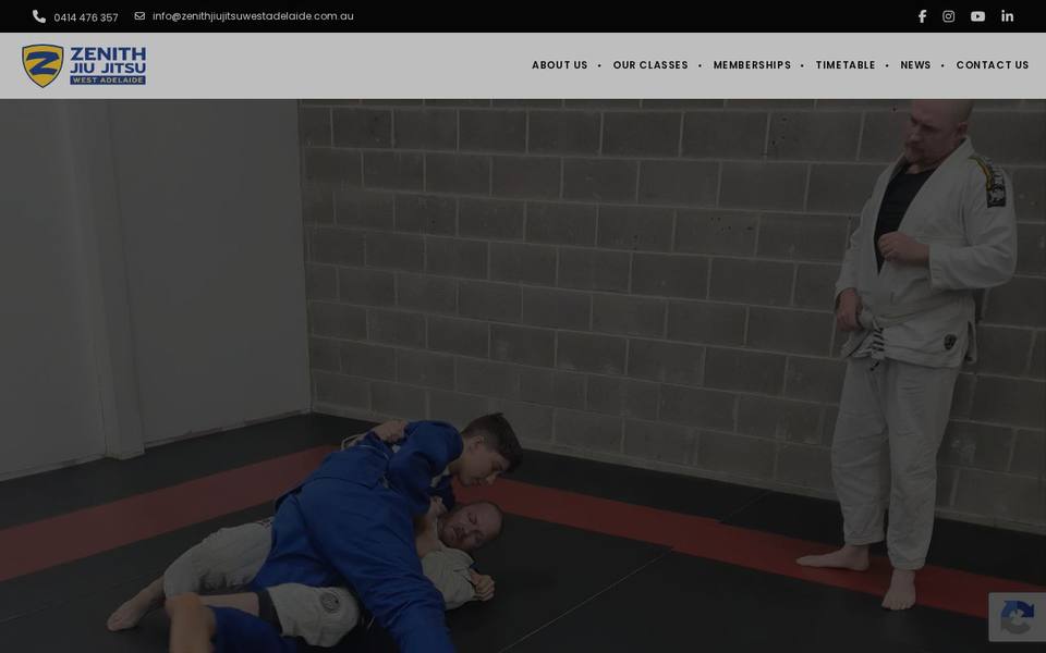 Zenith Jiu Jitsu website