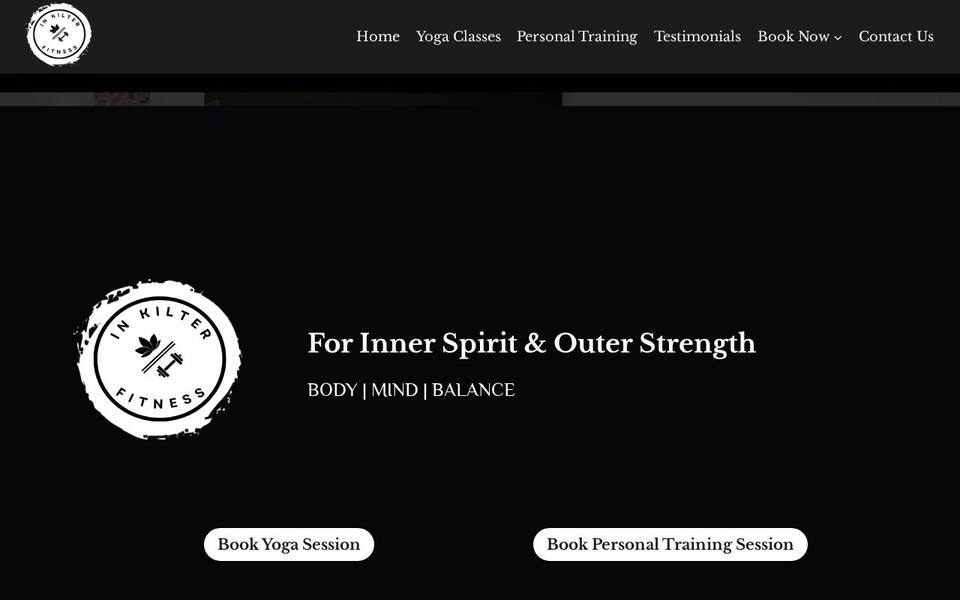 In Kilter Fitness website