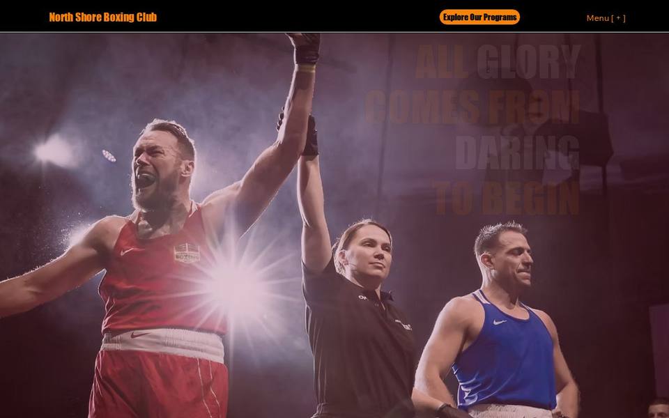 North Shore Boxing Club website