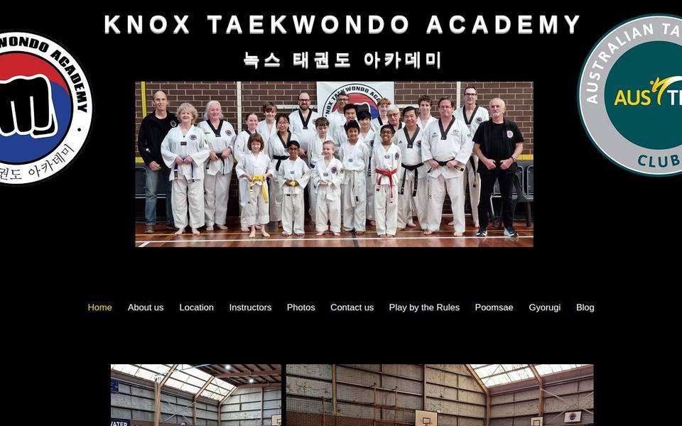 Knox Taekwondo Academy website