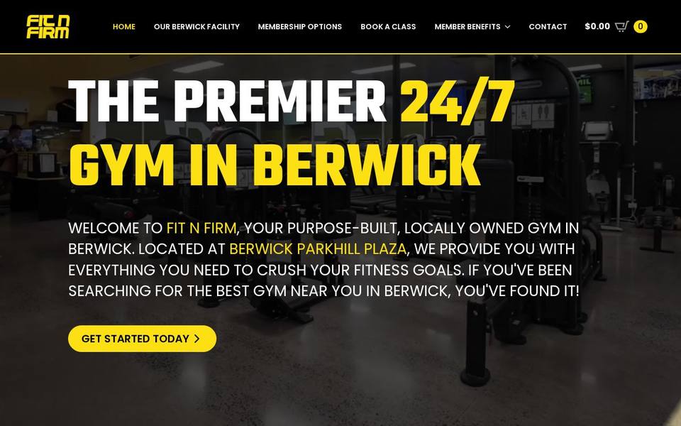 Fit and Firm website