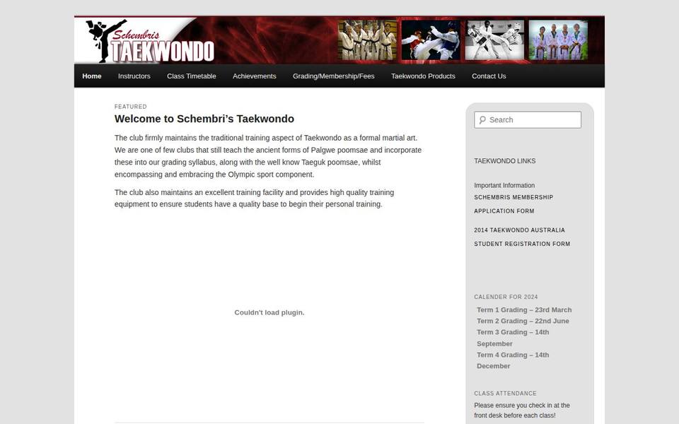 Schembri's Taekwondo and Self Defence Centre website