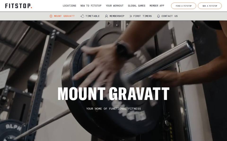 Fitstop Mount Gravatt website