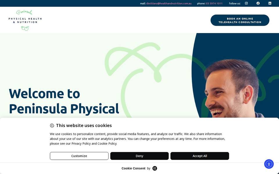 Peninsula Physical Health & Nutrition website