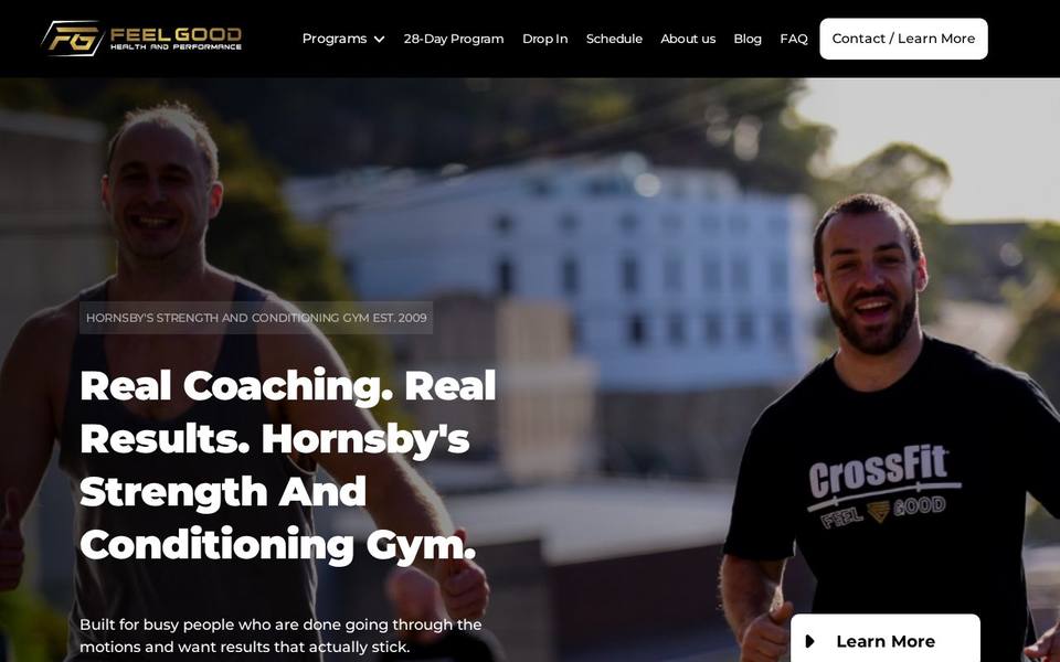 Feel Good Health and Performance website