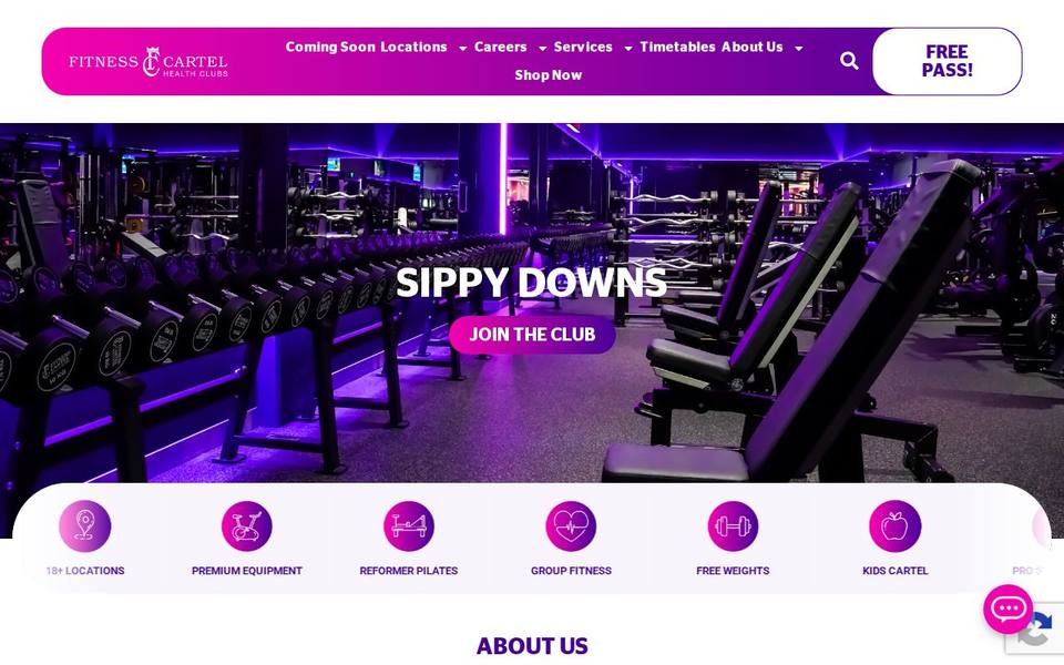 Fitness Cartel Sippy Downs - 24/7 Gym website