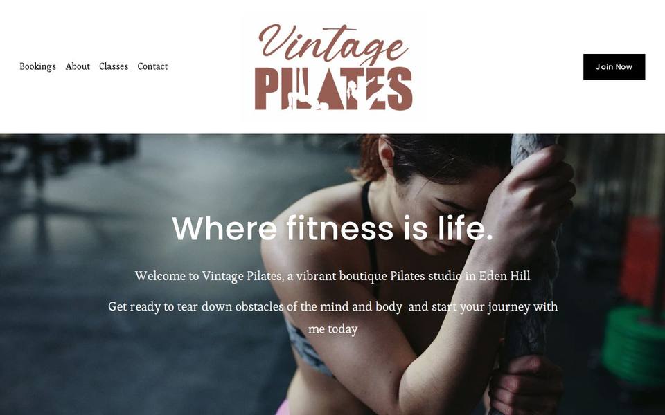 Vintage Pilates website