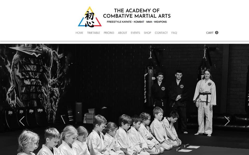 The Academy of Combative Martial Arts website