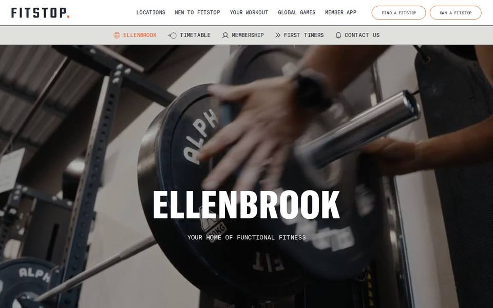 Fitstop Ellenbrook website
