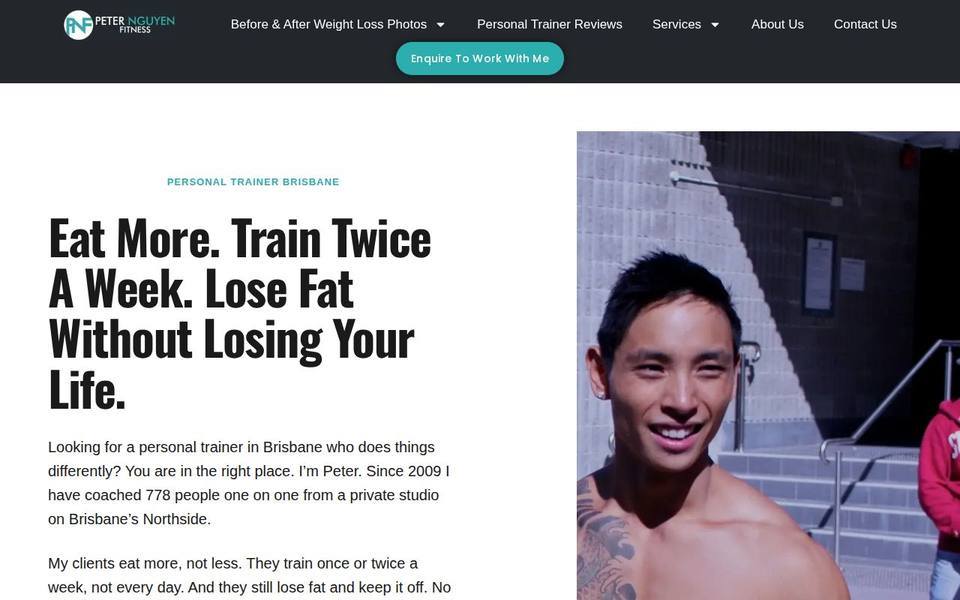 Peter Nguyen Fitness website