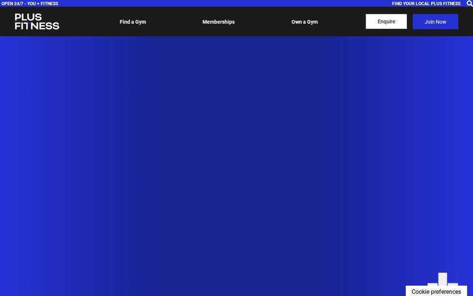Plus Fitness Mill Park website