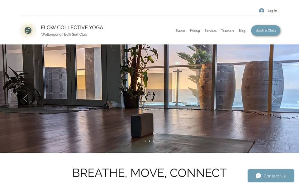 Flow Collective Yoga website