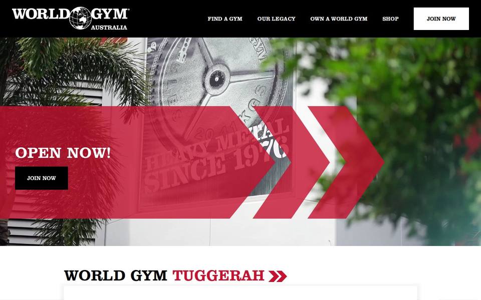 World Gym ['Tuggerah'] website