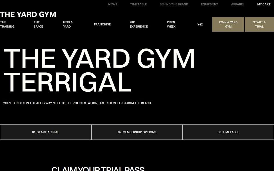 DRIP GYM website