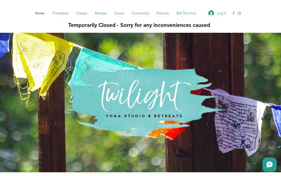 Twilight Yoga Studio & Retreats website