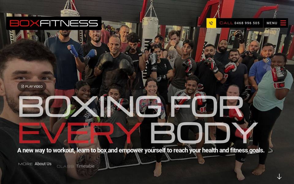 Boxfitness website