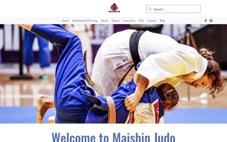 Maishin Judo Club Inc. website