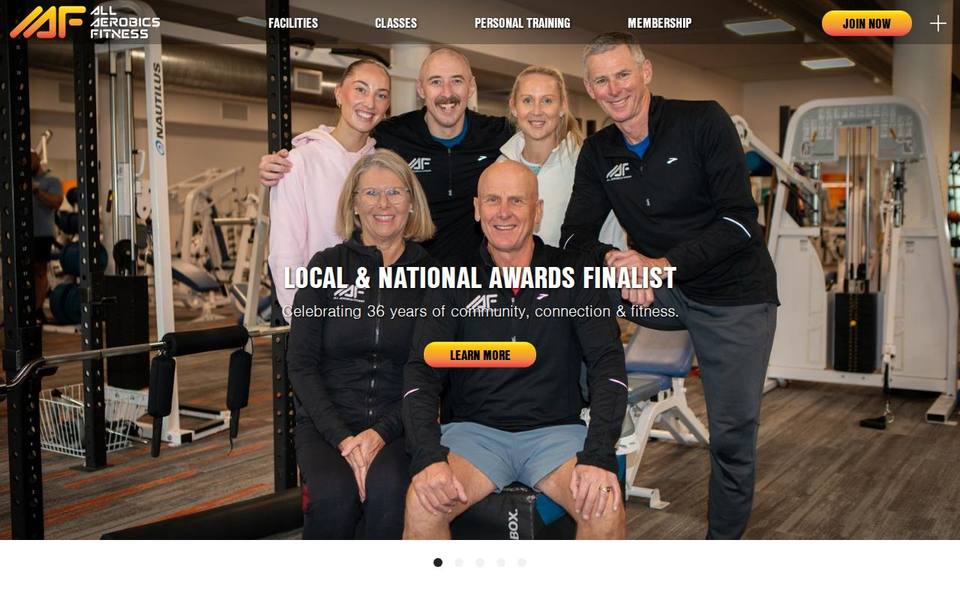 All Aerobics Fitness website