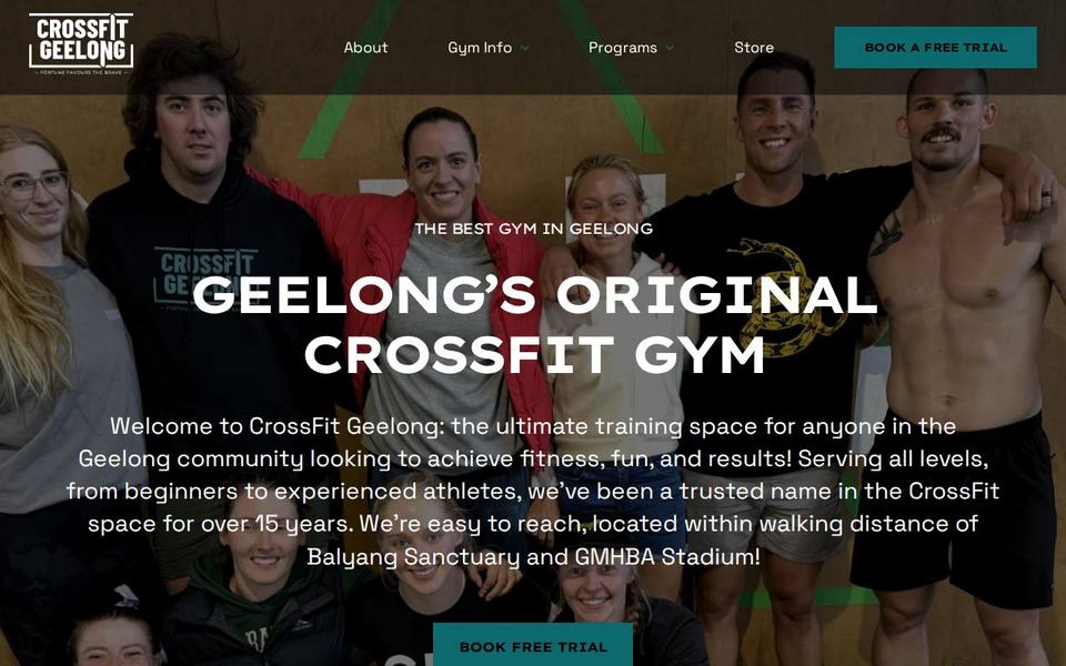 CrossFit Geelong website